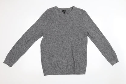 Mens UK Size L H&M Grey Pullover Sweatshirt