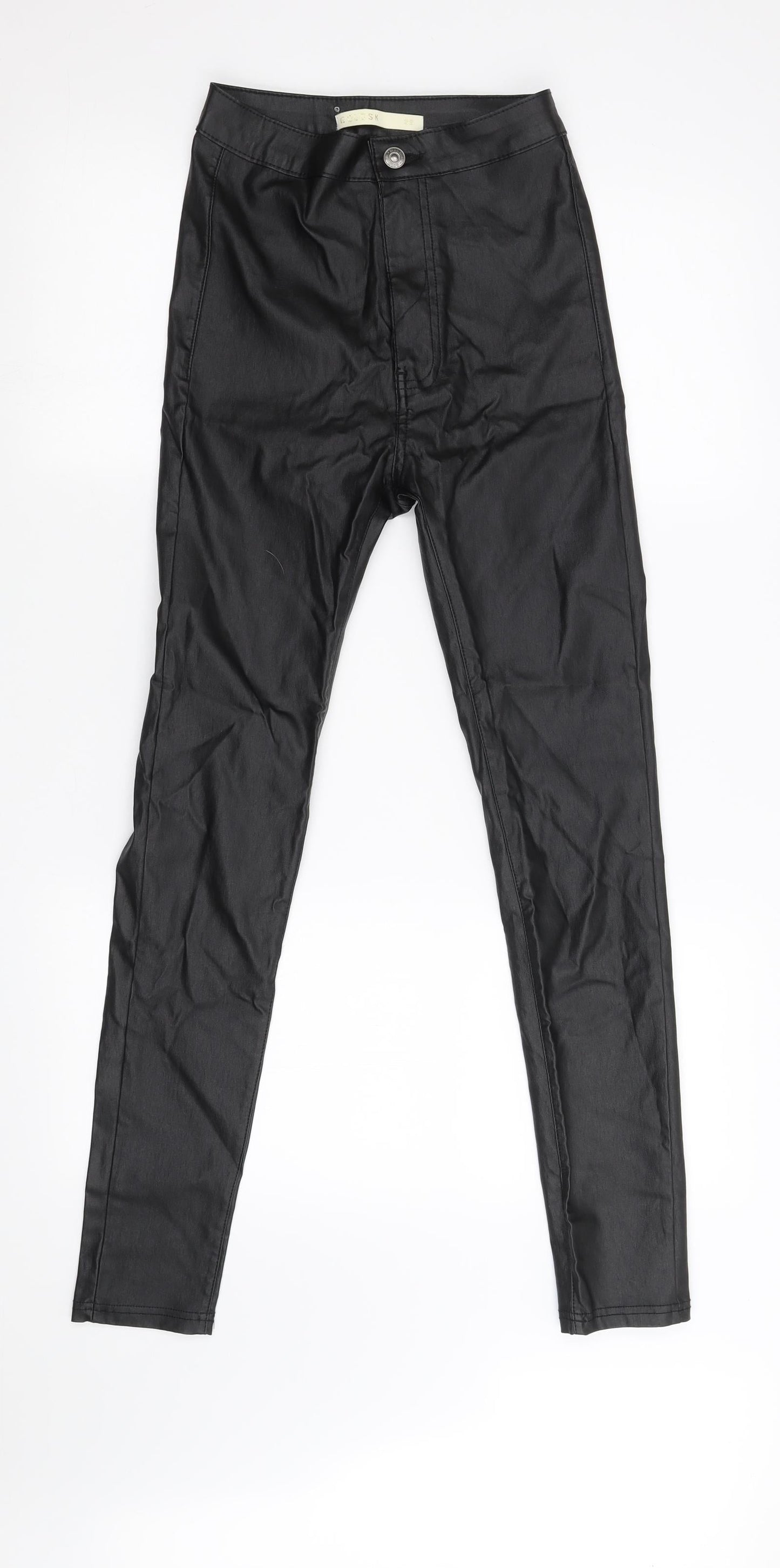 Womens UK Size S Gold SK Regular Fit Skinny Black Jeans