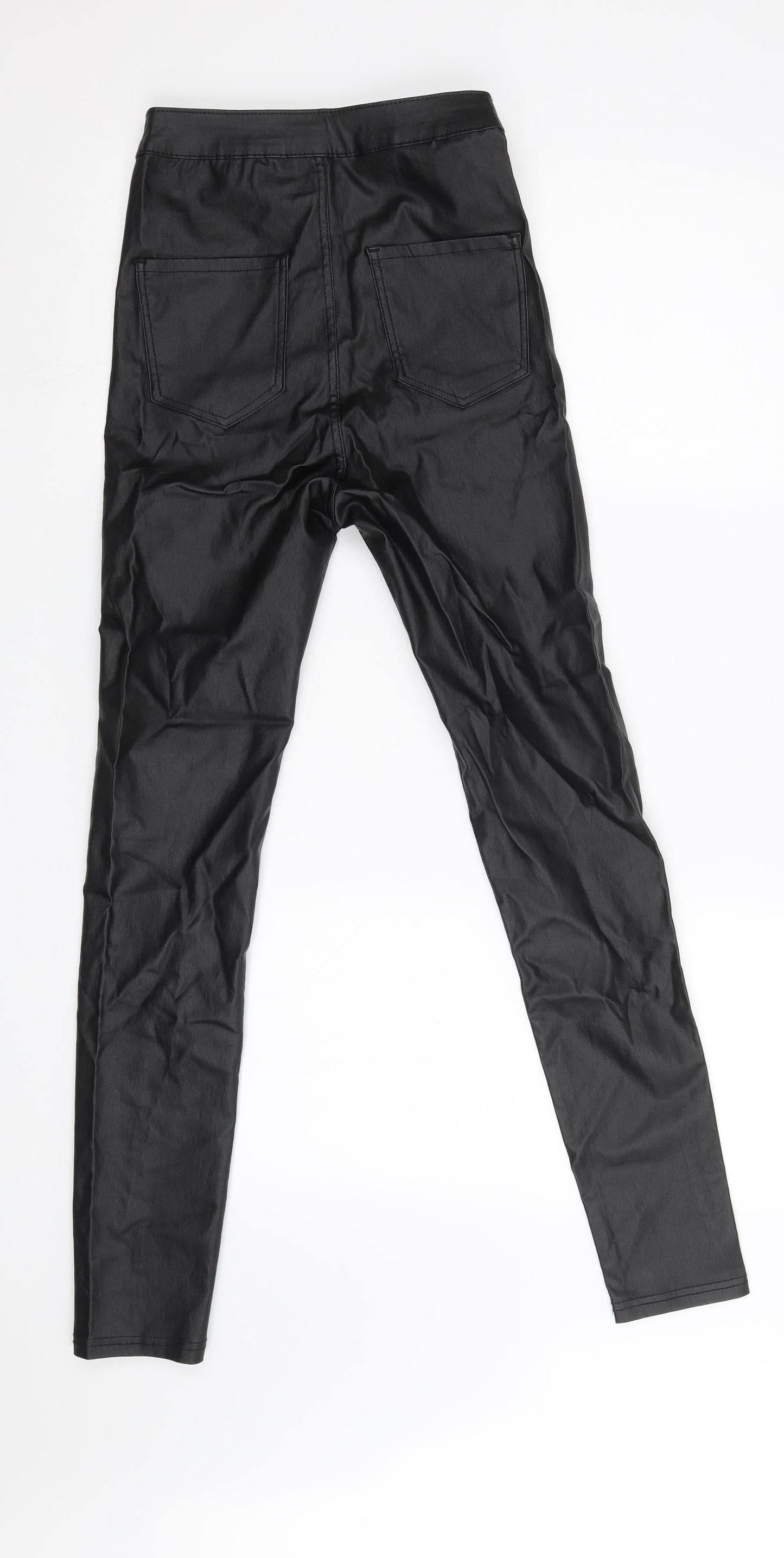 Womens UK Size S Gold SK Regular Fit Skinny Black Jeans