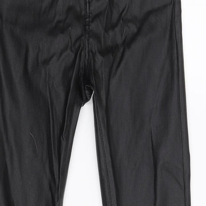 Womens UK Size S Gold SK Regular Fit Skinny Black Jeans