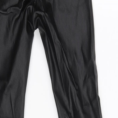Womens UK Size S Gold SK Regular Fit Skinny Black Jeans