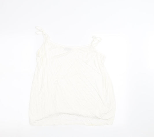 CMD Womens White   Basic Tank Size 16