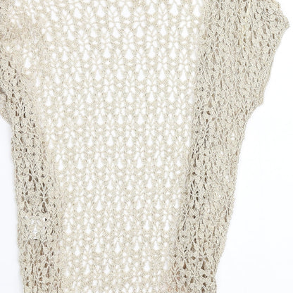 Womens UK Size XS Sky designs Beige Cardigan Jumper