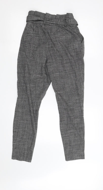 VERO MODA Womens Black Check  Trousers  Size XS L28 in