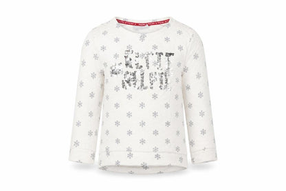 Matalan Girls White   Pullover Jumper Size 3 Years