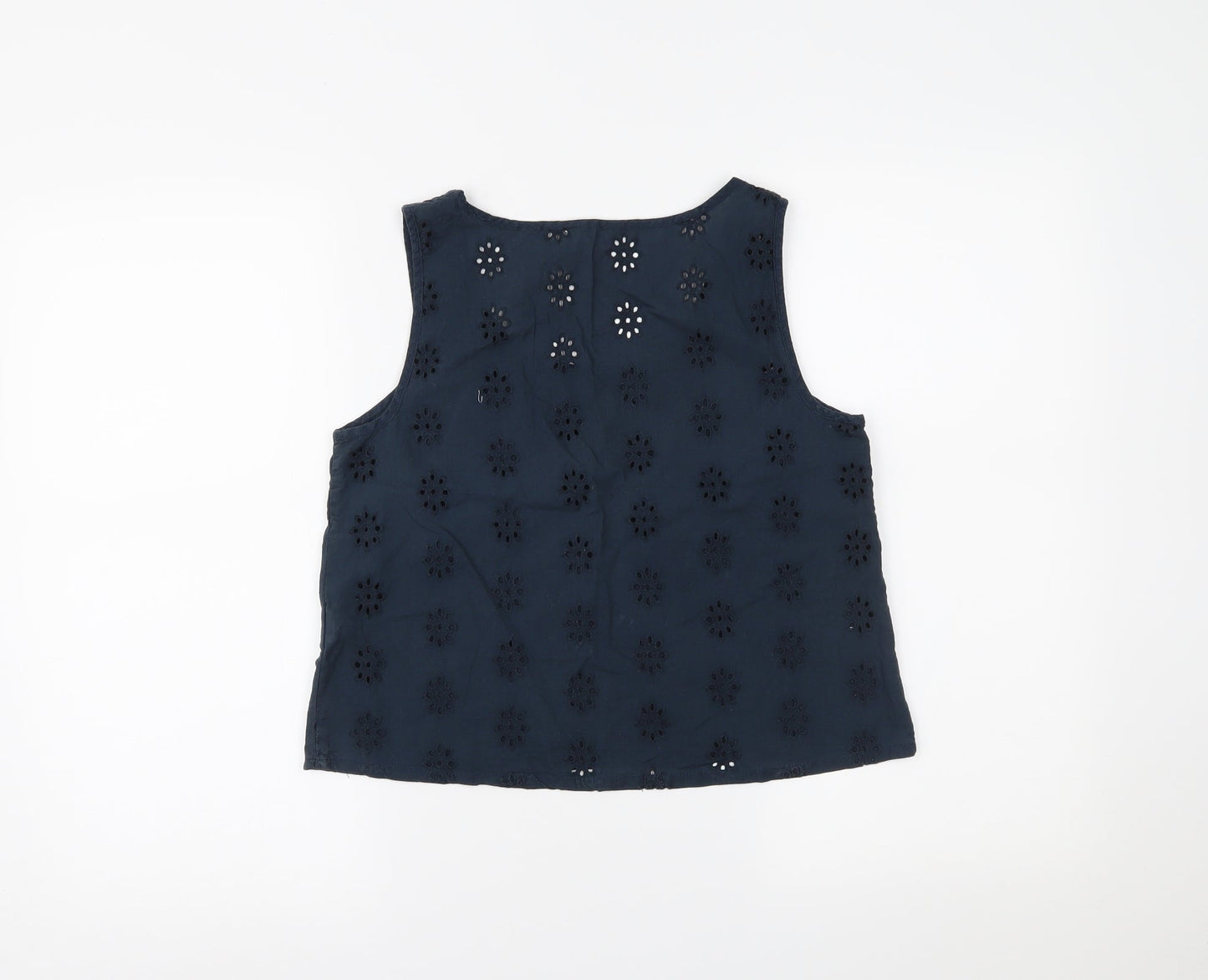 Womens UK Size 8 Jack Wills Blue Cropped Tank