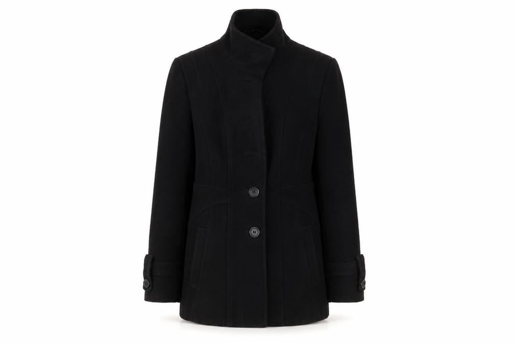 Womens UK Size 10 Autonomy Black Overcoat