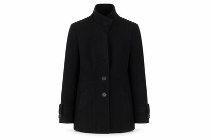 Womens UK Size 10 Autonomy Black Overcoat