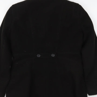 Autonomy Womens Black   Overcoat Coat Size 10