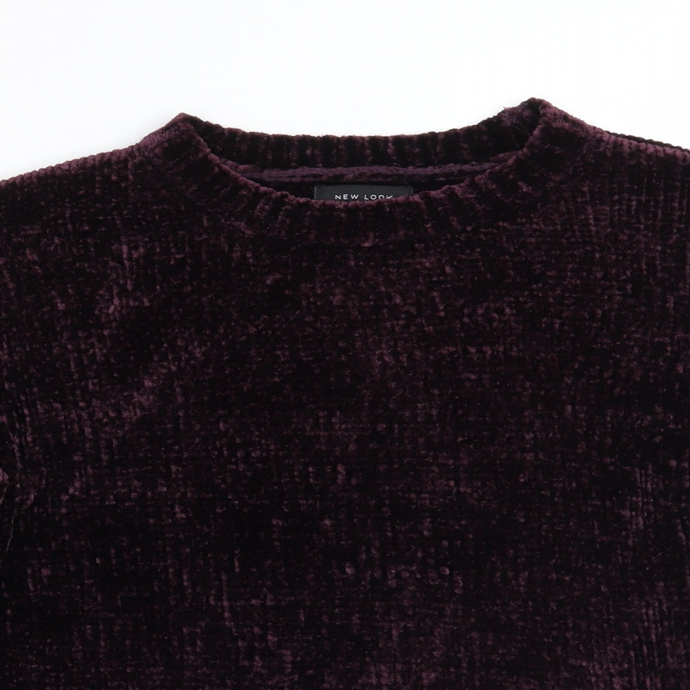 Womens UK Size S Newlook Purple Pullover Jumper