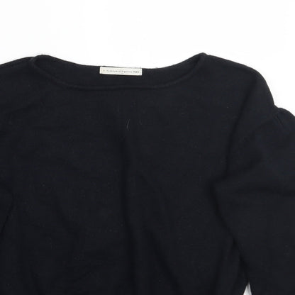E hyphen world gallery Womens Black Floral  Pullover Jumper One Size