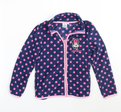 Disney Girls Blue Polka Dot  Jacket Coatigan Size 8 Years