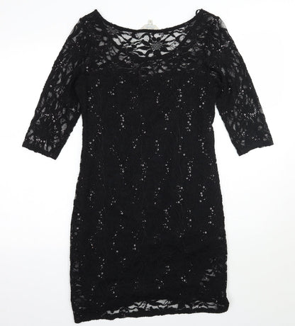 Peacocks Womens Black   A-Line  Size 10
