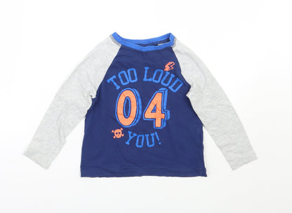 George Boys Blue   Basic T-Shirt Size 24 Months