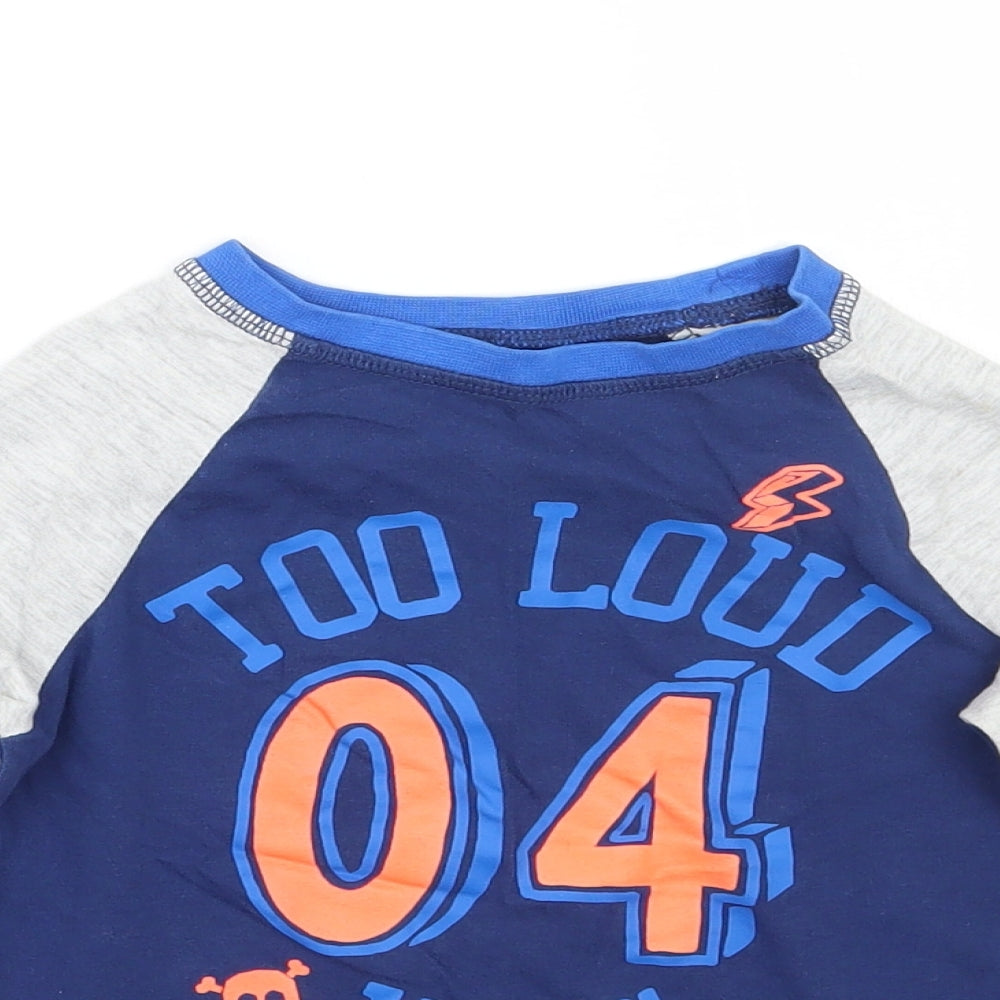 George Boys Blue   Basic T-Shirt Size 24 Months