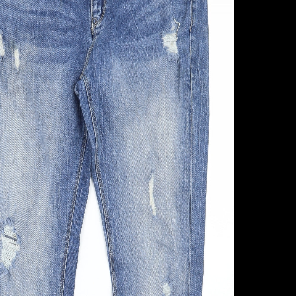 Denim & Co. Womens Blue   Straight Jeans Size 12 L29 in