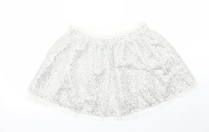 limited collection Girls Silver   A-Line Skirt Size 13 Years