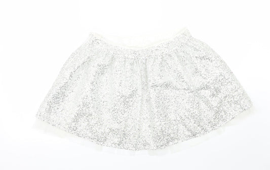 limited collection Girls Silver   A-Line Skirt Size 13 Years