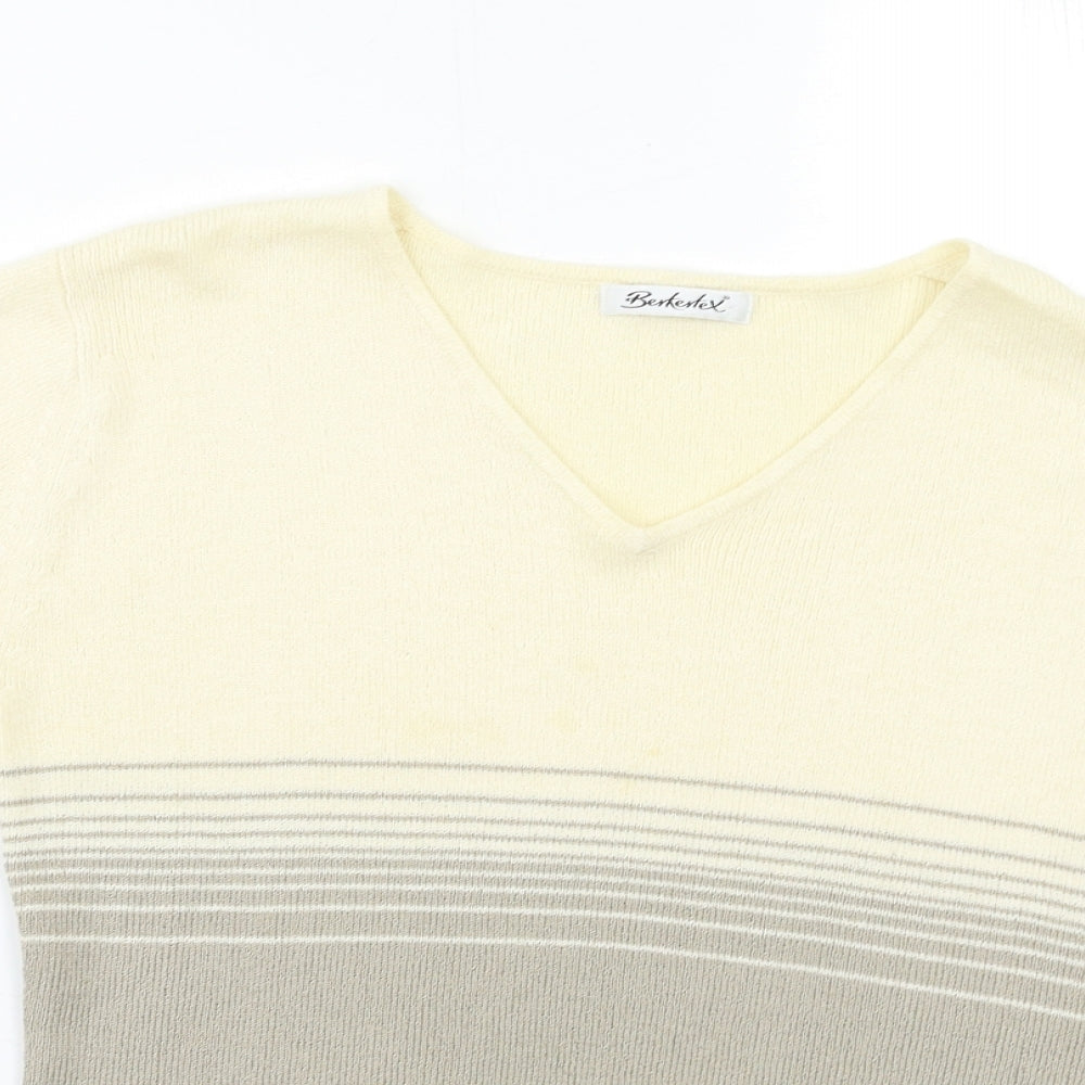 Womens UK Size 12 Berkertex Beige Pullover Jumper