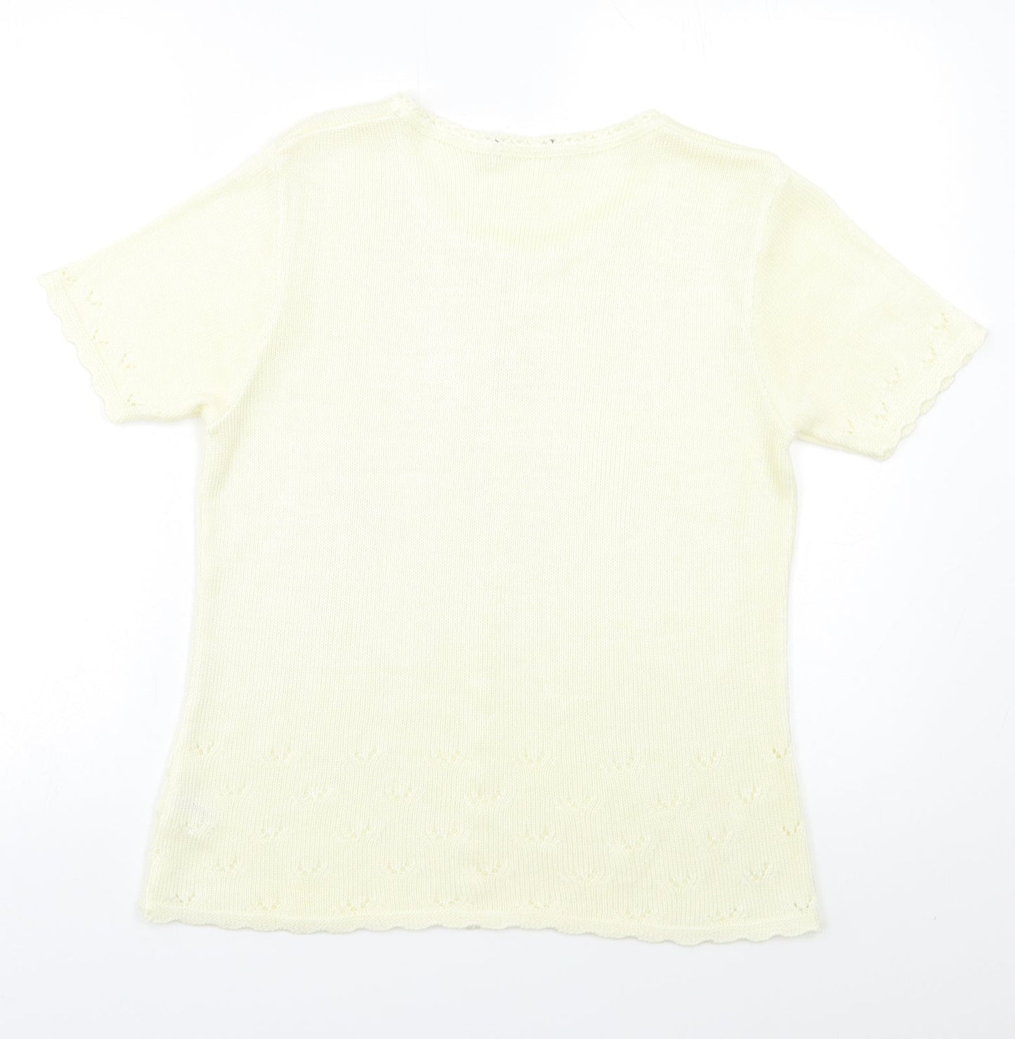 Womens UK Size 12 Preworn Ivory Pullover Jumper