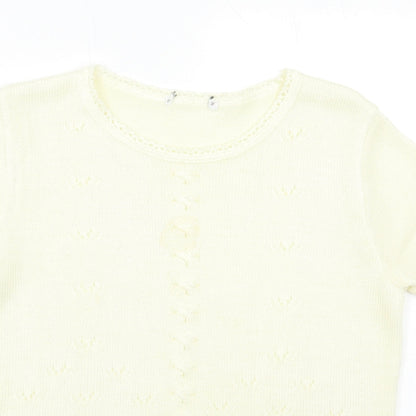 Womens UK Size 12 Preworn Ivory Pullover Jumper
