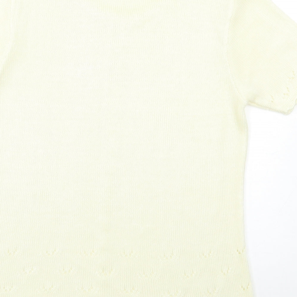Womens UK Size 12 Preworn Ivory Pullover Jumper