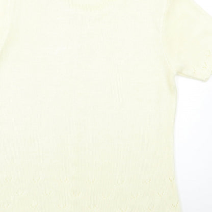Womens UK Size 12 Preworn Ivory Pullover Jumper