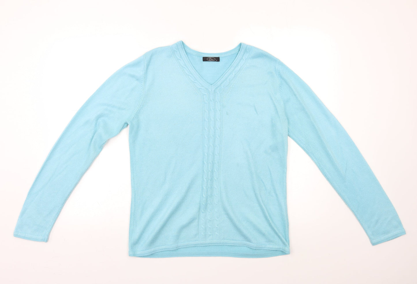Womens UK Size S BM Blue Pullover Jumper