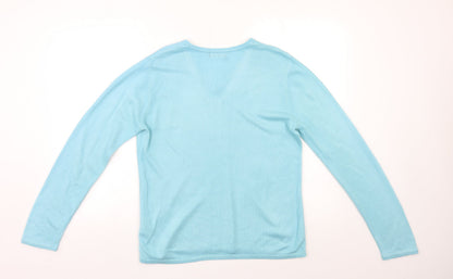 Womens UK Size S BM Blue Pullover Jumper