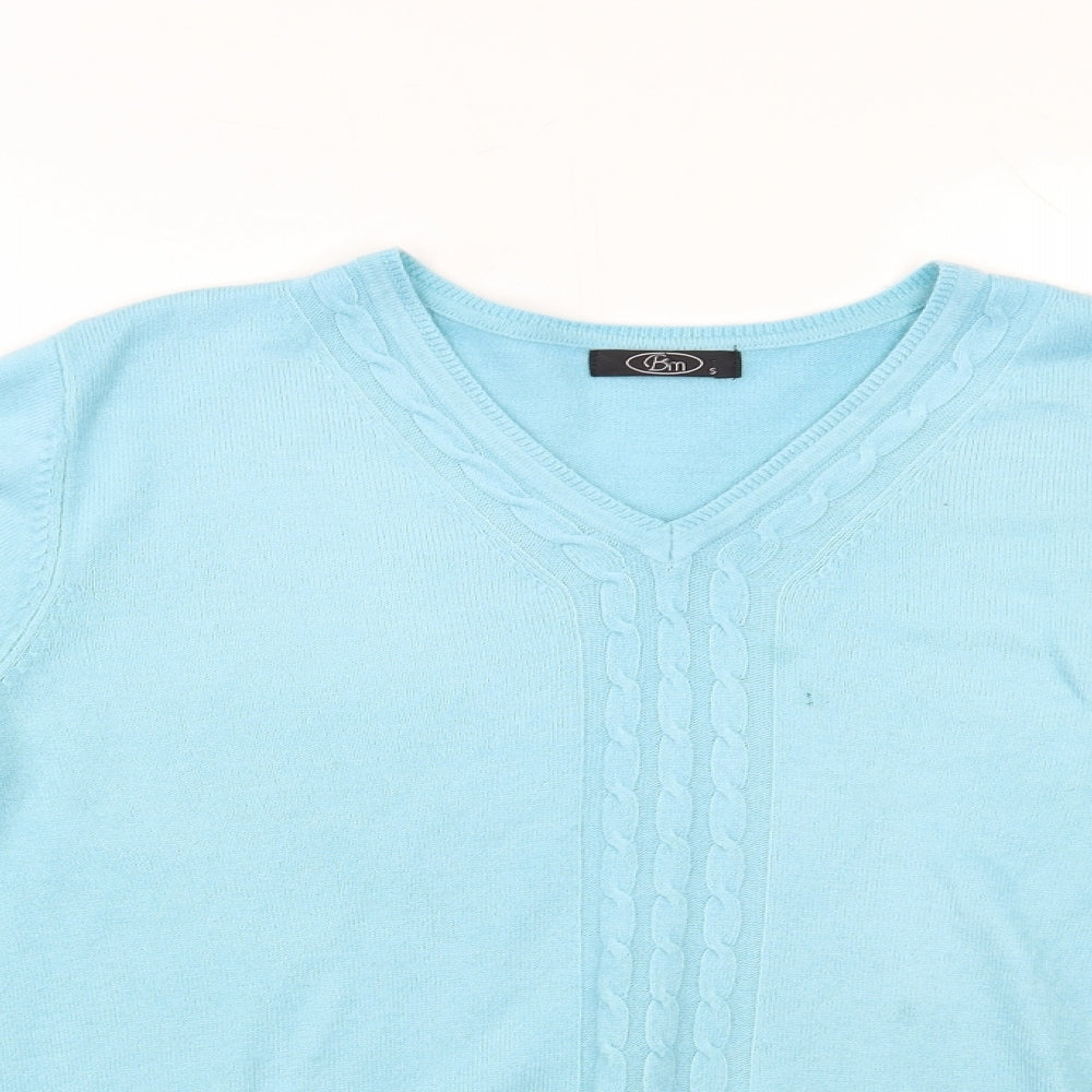 Womens UK Size S BM Blue Pullover Jumper