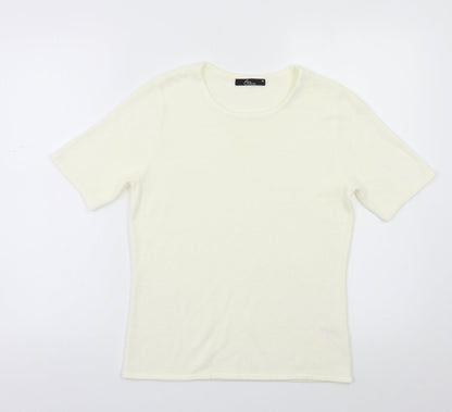 Womens UK Size S BM Ivory Pullover Jumper