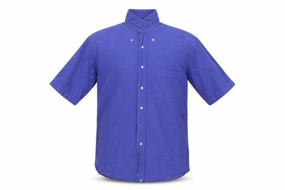 Mens UK Size 15.5 Grant Thomas Blue  Button-Up Short Sleeve Casual Shirt