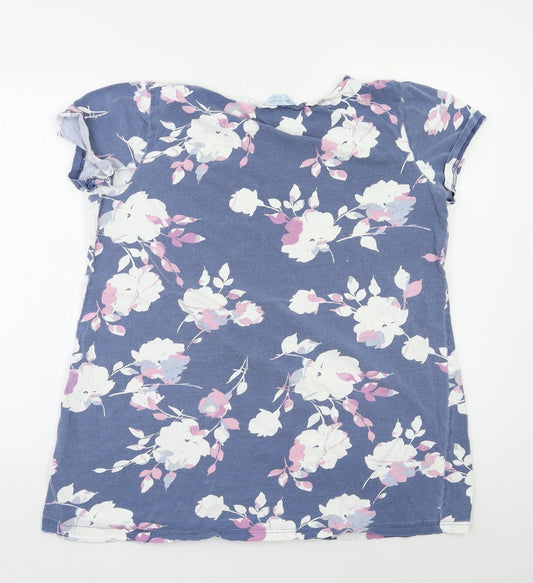 Bonmarché Womens Blue Floral  Basic Blouse Size 14