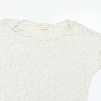 F&F Womens Grey   Top Pyjama Top Size 8