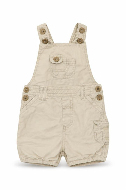 Front view of Preworn Baby Beige Cargo Trousers, size 0-3, Months