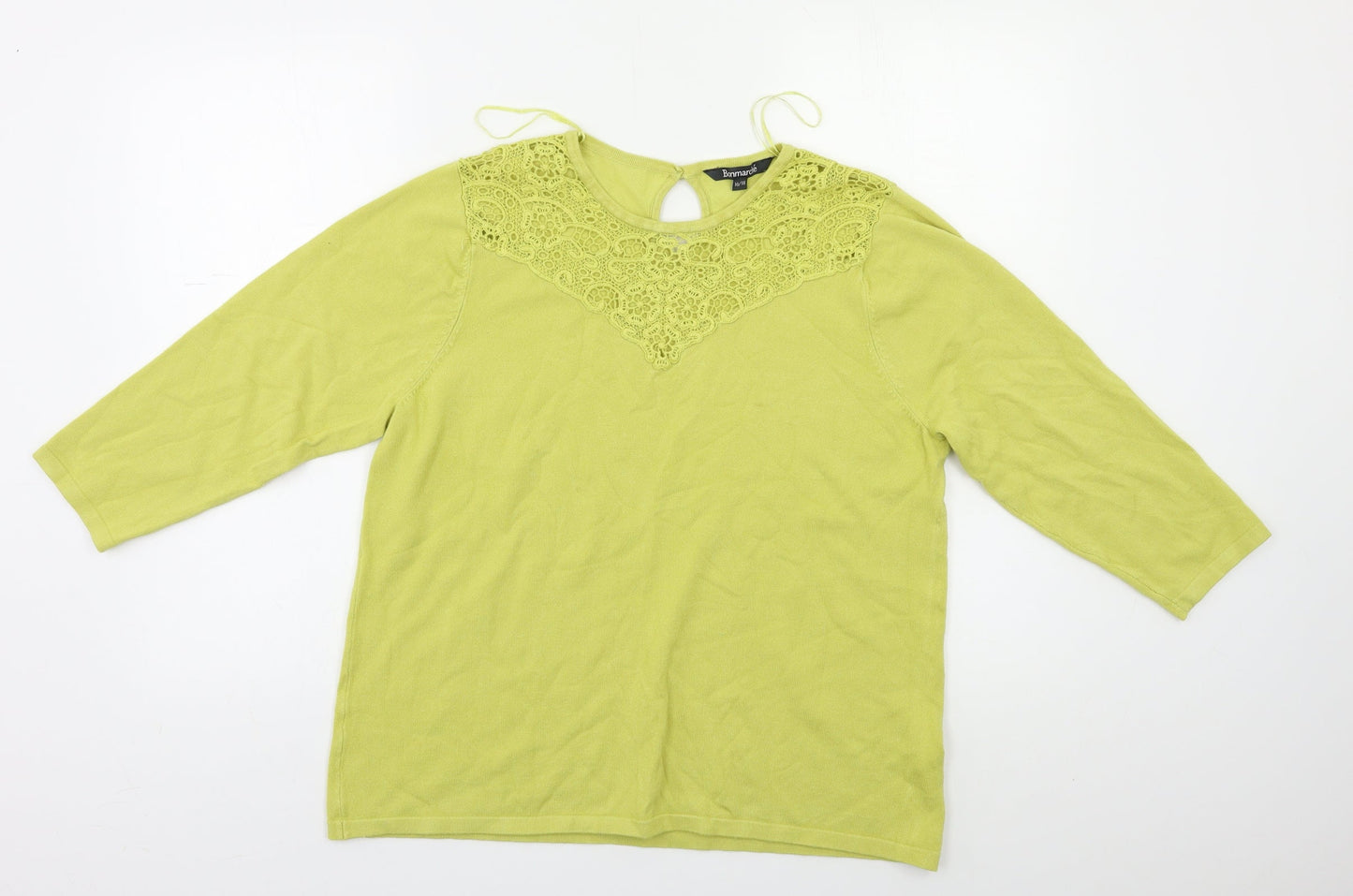 Womens UK Size 18 Bonmarché Green Pullover Jumper