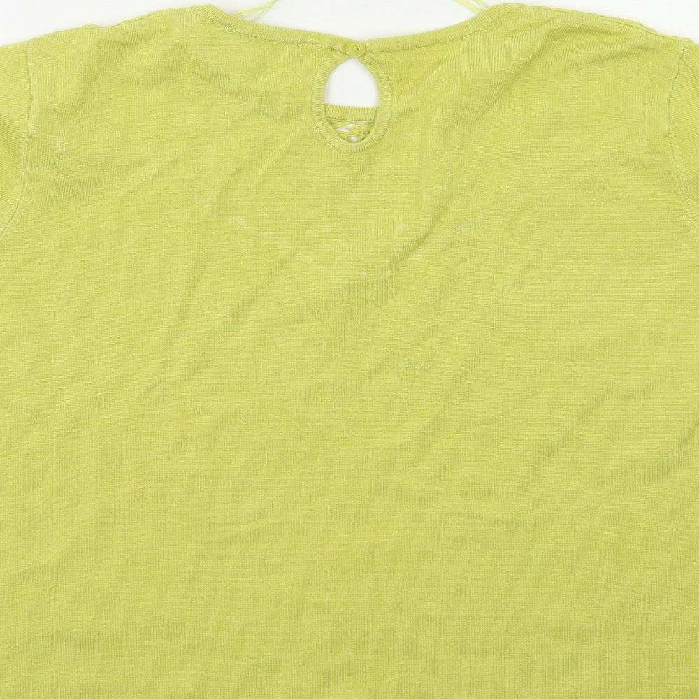 Womens UK Size 18 Bonmarché Green Pullover Jumper
