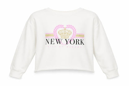 Lipsy Girls White   Pullover Sweatshirt Size 11 Years