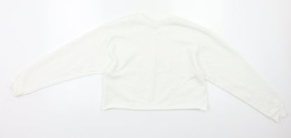 Lipsy Girls White   Pullover Sweatshirt Size 11 Years
