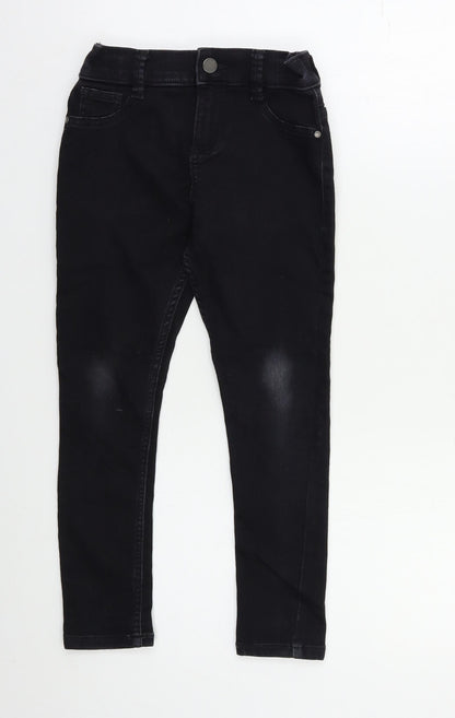 F&F Girls Black   Skinny Jeans Size 7-8 Years