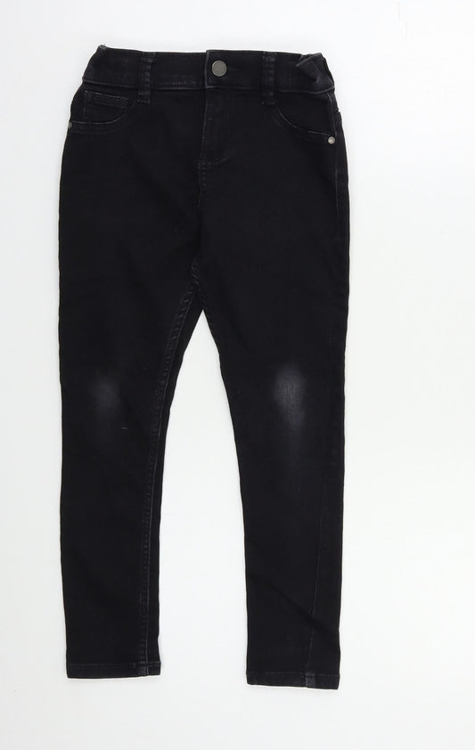 F&F Girls Black   Skinny Jeans Size 7-8 Years