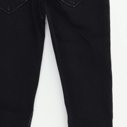 F&F Girls Black   Skinny Jeans Size 7-8 Years