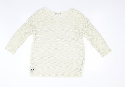 NEXT Womens Ivory   Pullover Jumper Size 14