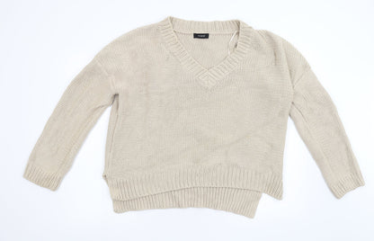 Womens UK Size 16 M&S Beige Pullover Jumper