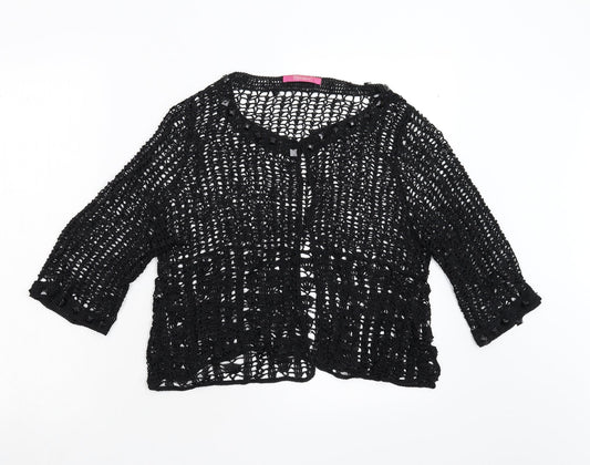 Womens UK Size M Definitions Black Cardigan Jumper