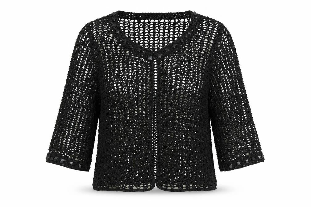 Womens UK Size M Definitions Black Cardigan Jumper