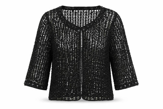 Womens UK Size M Definitions Black Cardigan Jumper