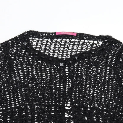 Womens UK Size M Definitions Black Cardigan Jumper