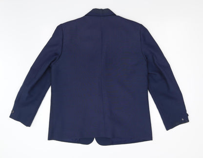 Womens UK Size 16 Preworn Regular Blue Suit Jacket