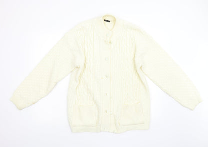 Sapphire Womens Beige  Knit Cardigan Jumper Size L